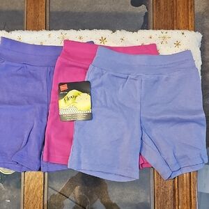 Hanes Flexy Baby Shorts - Pink and Purple